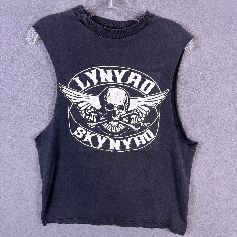 VTG Y2K Lynyrd Skynyrd Muscle Tee Men Winterland M Support Southern Rock Black